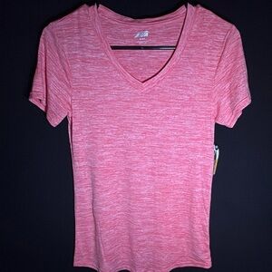 Avia Coral Pink V-Neck Athletic Tee (NWT)
